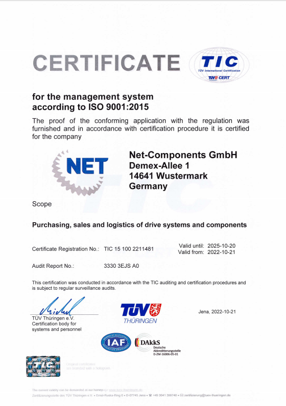 Net Components | ISO 9001-2015